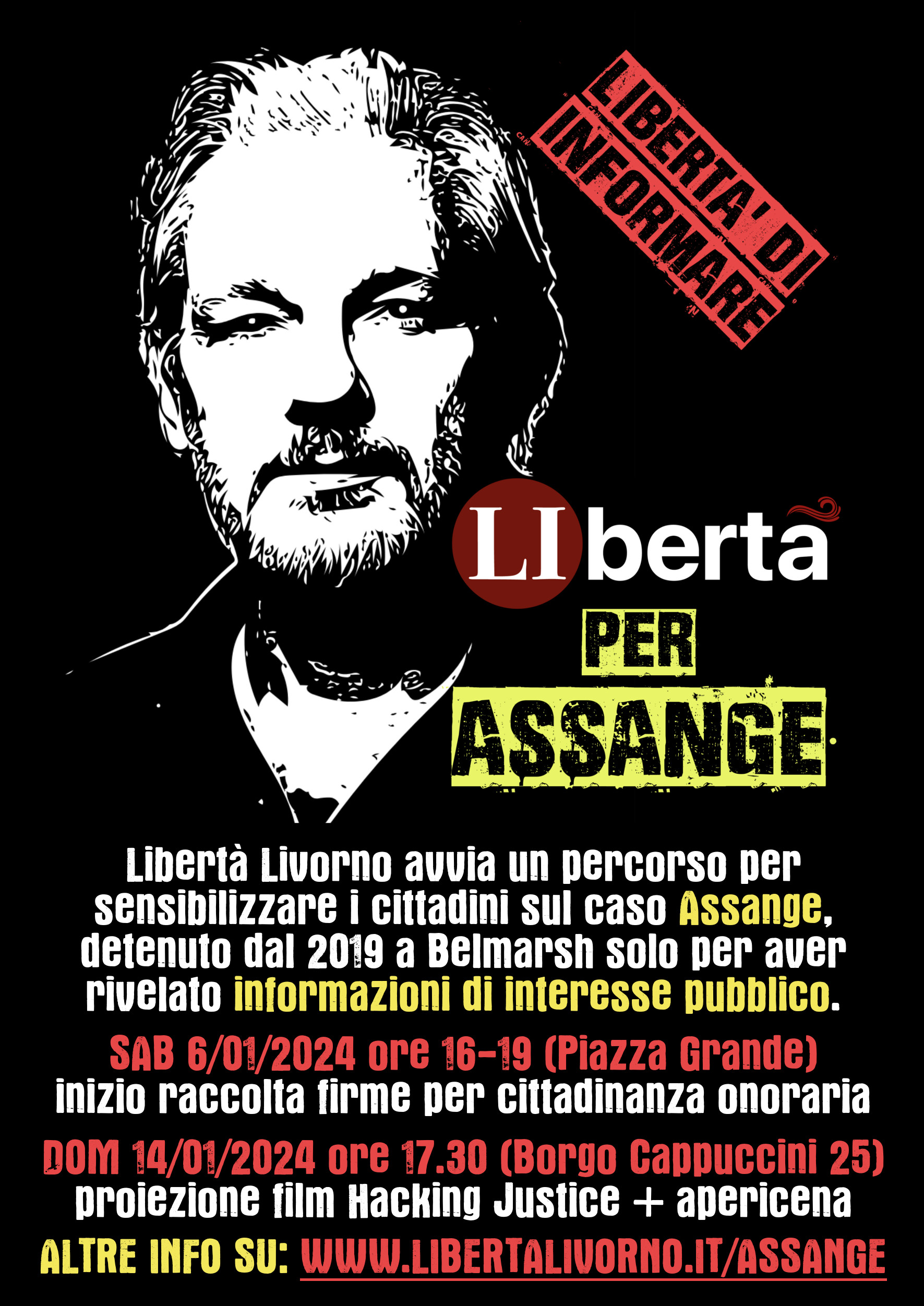 Libertà Livorno per Julian Assange